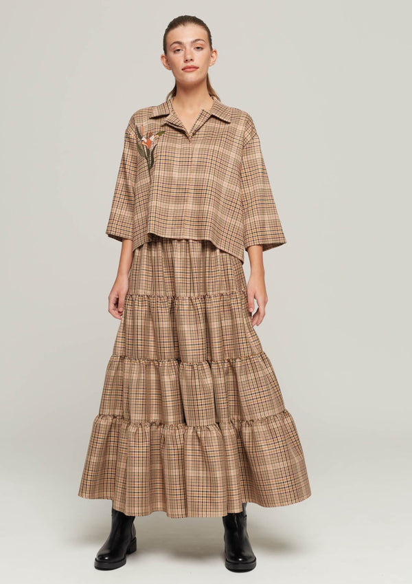 JUSTBRAZIL-SKIRT-ITAU KARO BEIGE SKIRT-JUST BRAZIL