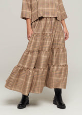 JUSTBRAZIL-SKIRT-ITAU KARO BEIGE SKIRT-JUST BRAZIL