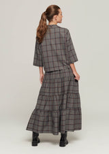 JUST BRAZIL-SKIRT-ITAU LIGHT GREY KARO SKIRT-JUST BRAZIL