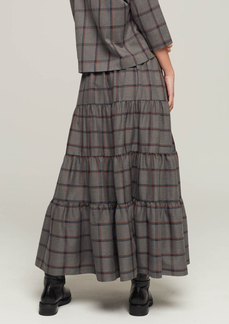 JUST BRAZIL-SKIRT-ITAU LIGHT GREY KARO SKIRT-JUST BRAZIL