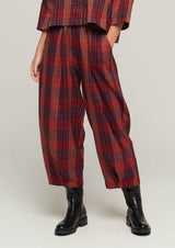 JUSTBRAZIL-TROUSERS-VIRADOURO ORANGE KARO TROUSERS-JUST BRAZIL