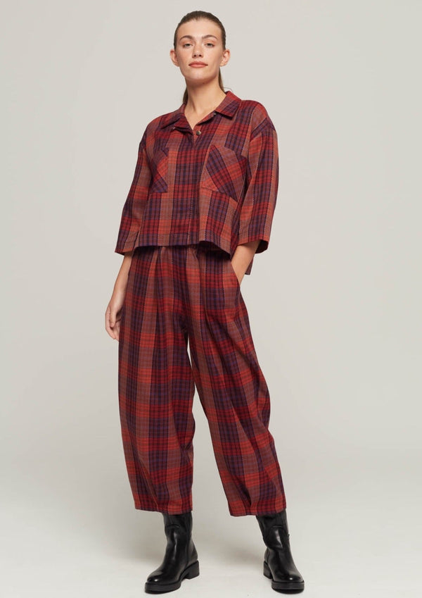 JUSTBRAZIL-TROUSERS-VIRADOURO ORANGE KARO TROUSERS-JUST BRAZIL