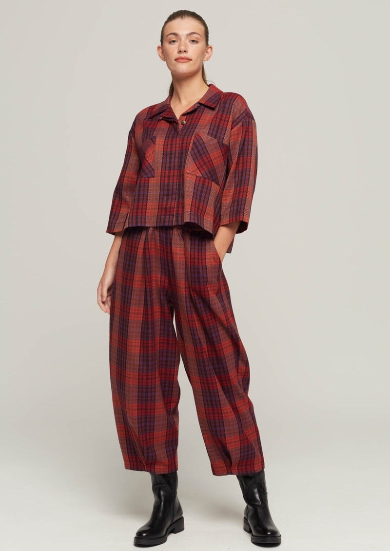 JUSTBRAZIL-TROUSERS-VIRADOURO ORANGE KARO TROUSERS-JUST BRAZIL