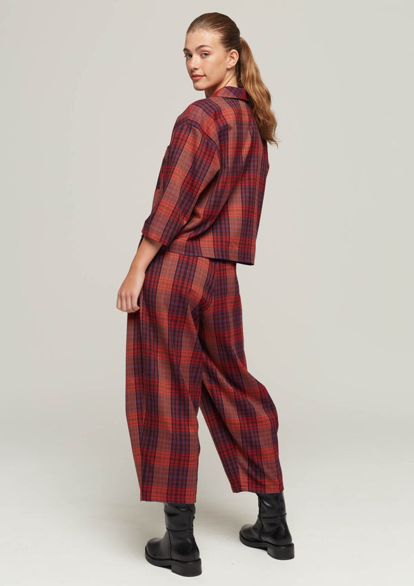 JUSTBRAZIL-TROUSERS-VIRADOURO ORANGE KARO TROUSERS-JUST BRAZIL