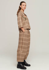 JUSTBRAZIL-TROUSERS-VIRADOURO BEIGE KARO TROUSERS-JUST BRAZIL