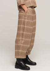 JUSTBRAZIL-TROUSERS-VIRADOURO BEIGE KARO TROUSERS-JUST BRAZIL