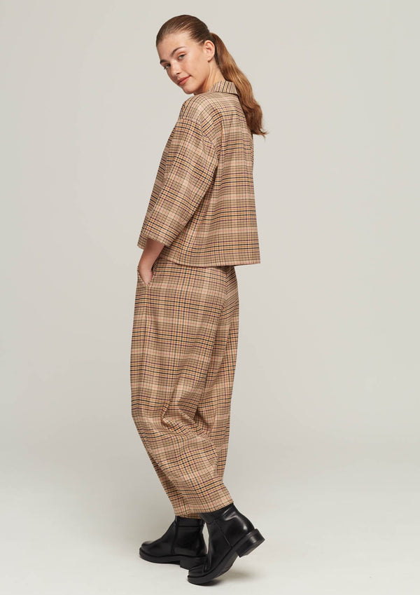 JUSTBRAZIL-TROUSERS-VIRADOURO BEIGE KARO TROUSERS-JUST BRAZIL