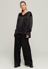 MILLA-TROUSERS-SANDRA BLACK TROUSERS-JUST BRAZIL