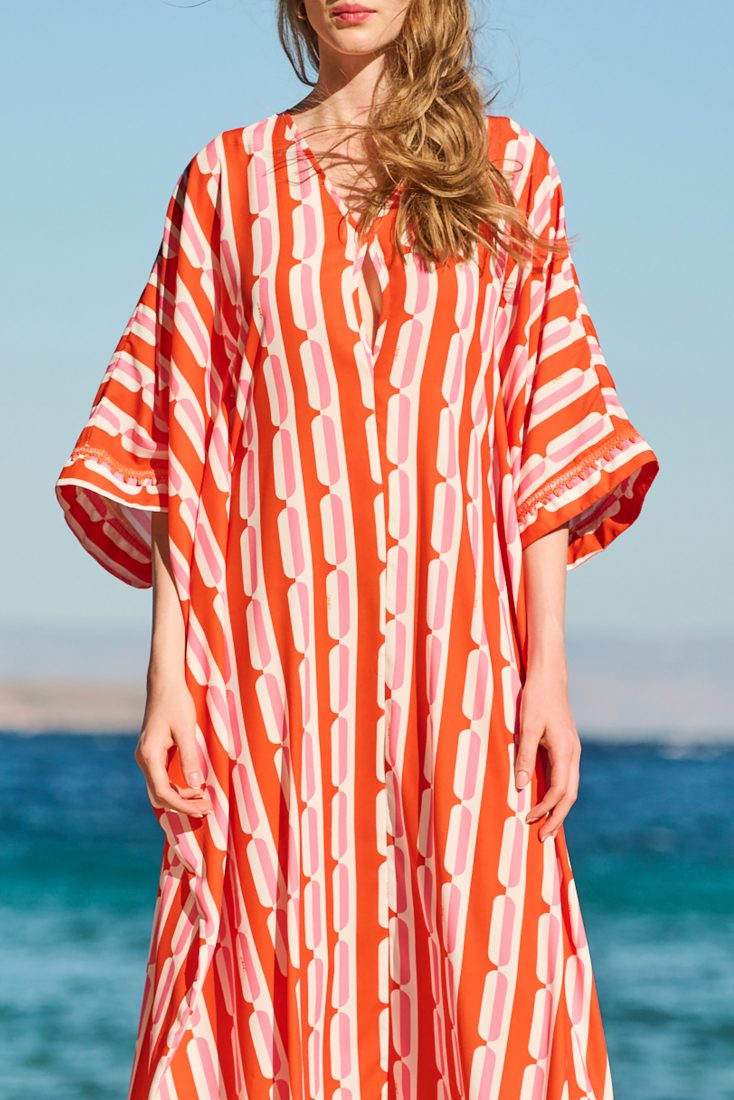 Annie P-Aelia Candybag Orange Dress-Justbrazil