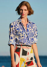 Annie P-Serafina Ornaments White Shirt-Justbrazil