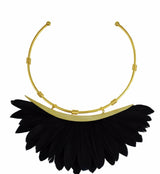 Artemis Black Feather Necklace