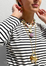 Claudia Long Charm Necklace