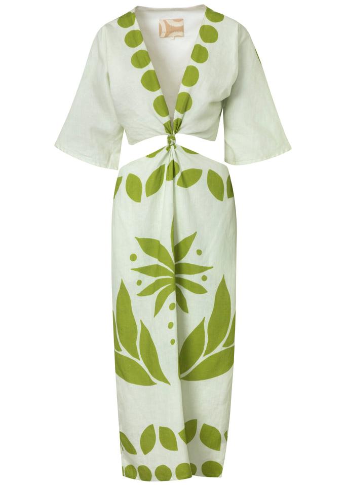 Cala de la Cruz-Tado Amalficream Dress-Justbrazil
