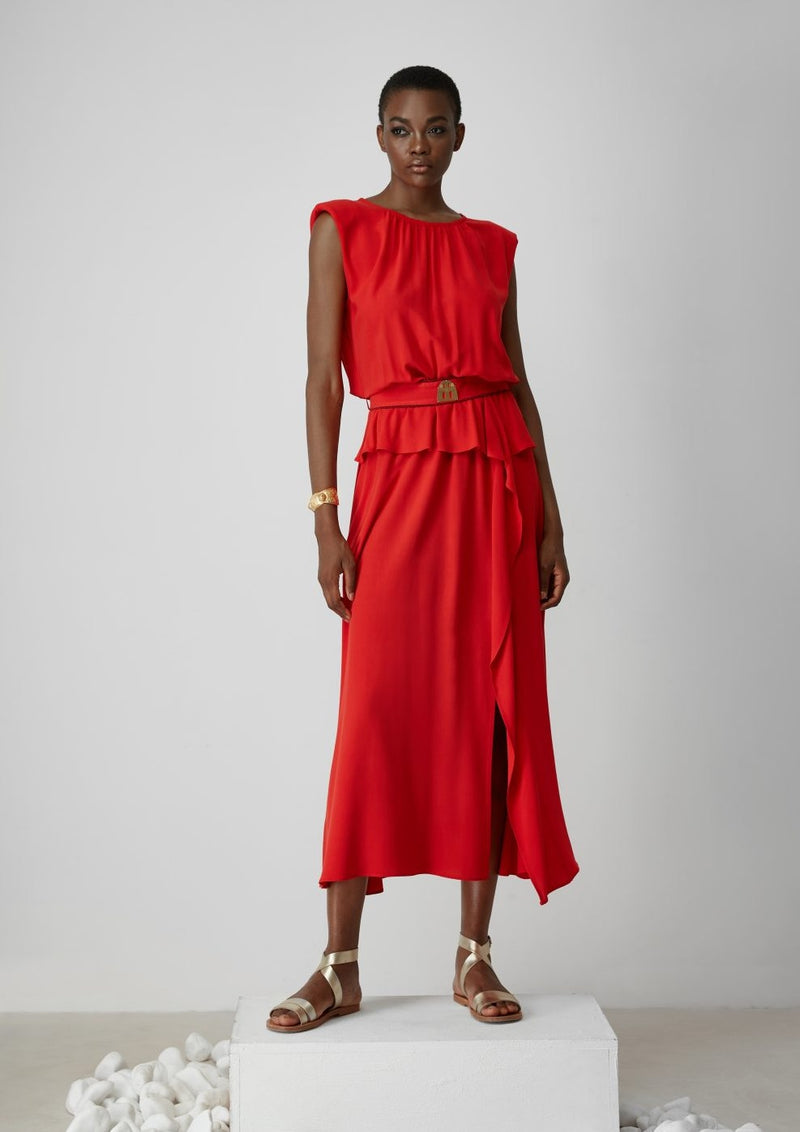 Ancient Kallos-Cyclades Red Dress-Justbrazil
