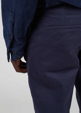 OSKLEN-PANTS-OSKLEN MEN COMFORT PAPER TAILORED BLUE PANTS-JUST BRAZIL