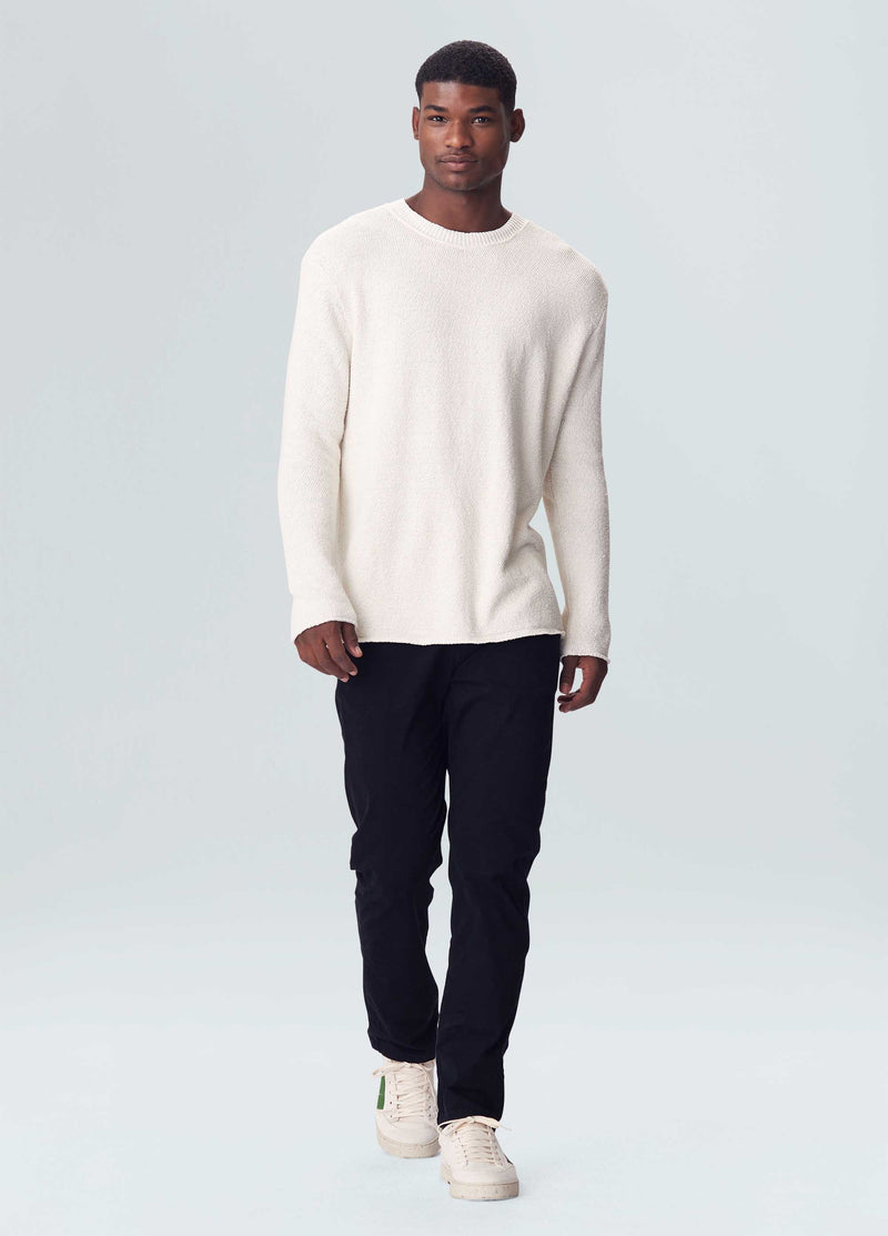 OSKLEN-PANTS-OSKLEN MEN COMFORT PAPER TAILORED BLACK PANTS-JUST BRAZIL