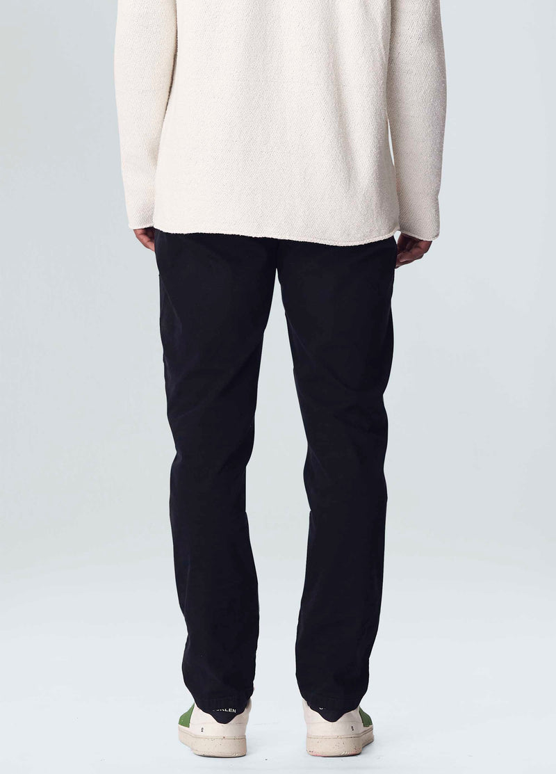 OSKLEN-PANTS-OSKLEN MEN COMFORT PAPER TAILORED BLACK PANTS-JUST BRAZIL