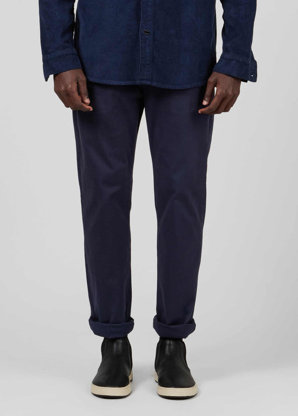 OSKLEN-PANTS-OSKLEN MEN COMFORT PAPER TAILORED BLUE PANTS-JUST BRAZIL
