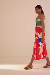 Farm Rio-Top-Brasil Bahia Scarves Multicolor Crop Top-Just Brazil