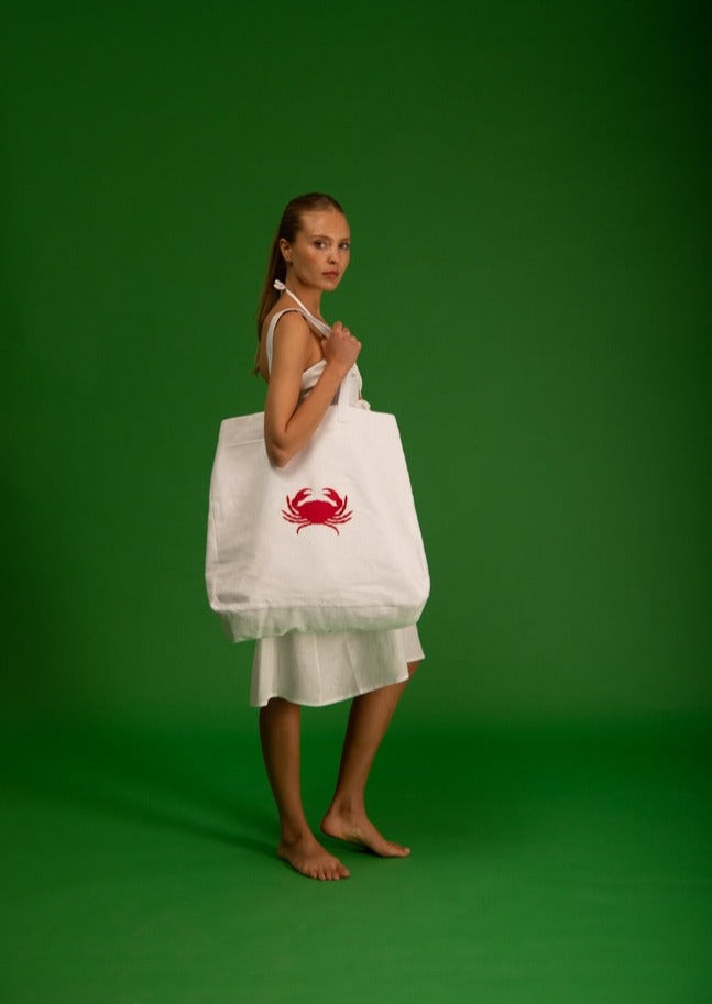 Galeria-Caraiva White Crab Bag-Justbrazil