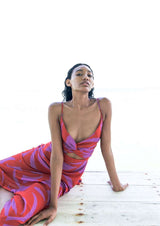 Cala de la Cruz-Sabina Gammimaagenta Dress-Justbrazil