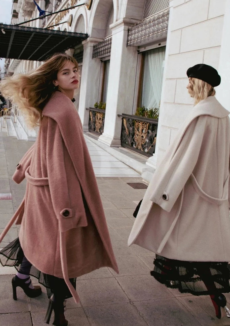 LAVIATE-COAT-IVORY MOHAIR COAT-JUST BRAZIL