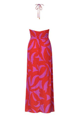Cala de la cruz-Roge Gammimaagenta Dress-Justbrazil