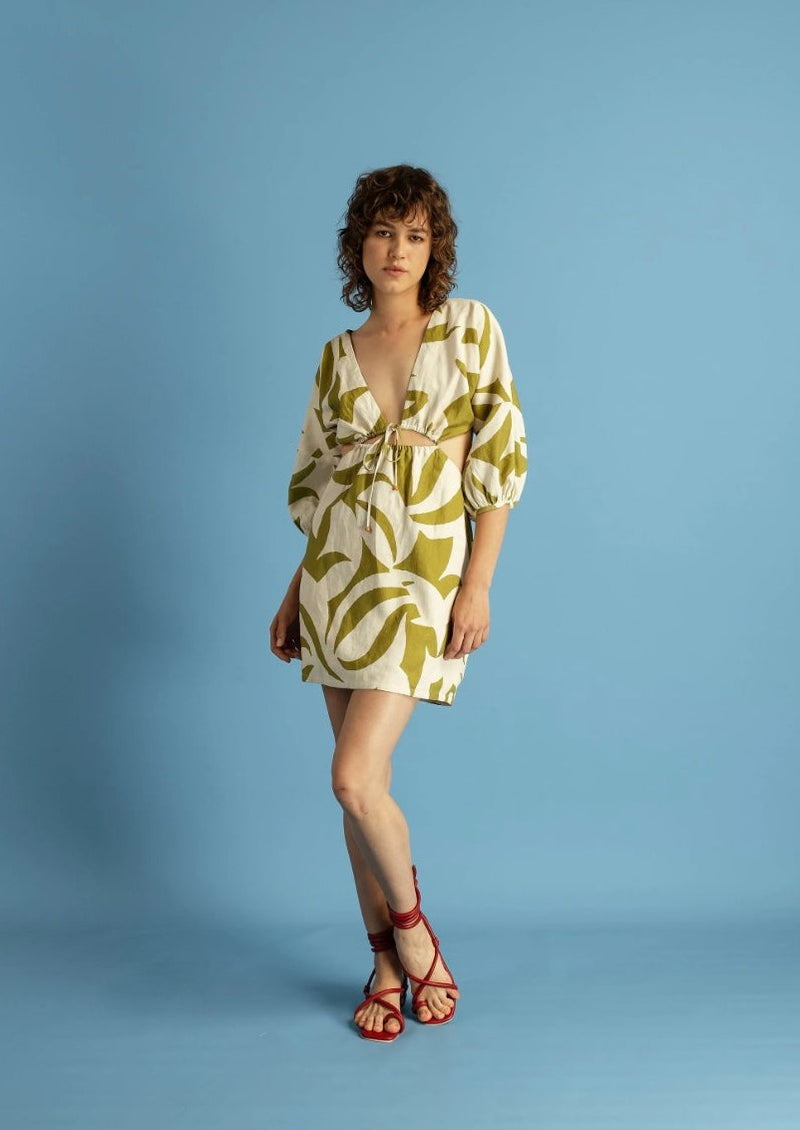 Cala de la cruz-Ilana Gammipistacchio Dress-Justbrazil