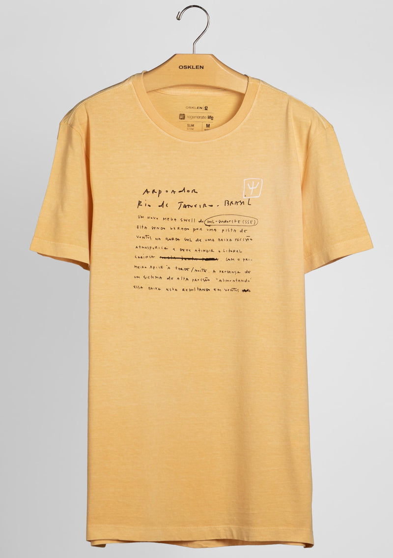 OSKLEN SS22-STONE ARPOADOR SKETCH T-SHIRT-JUSTBRAZIL