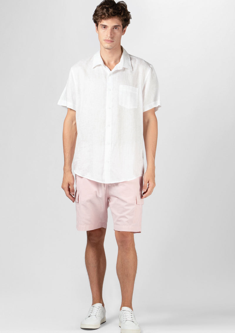 OSKLEN SS22-BERMUDA MASCULINA CARGO COTTON LINEN-JUSTBRAZIL