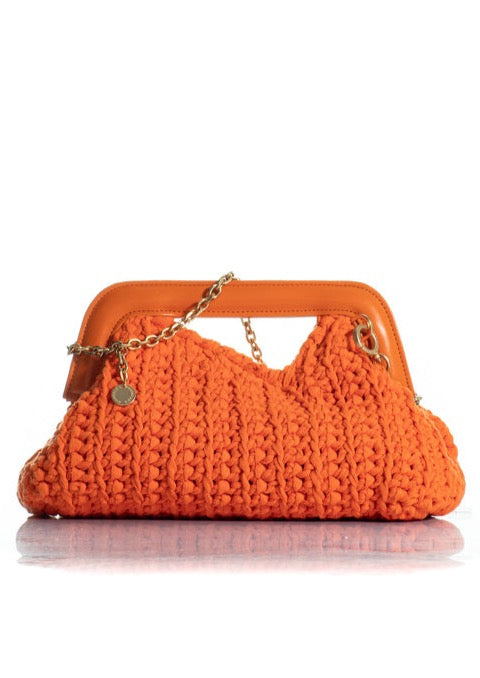Kooreloo-The Mediterraneo Crochet Clutch Orange-Justbrazil