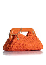 Kooreloo-The Mediterraneo Crochet Clutch Orange-Justbrazil
