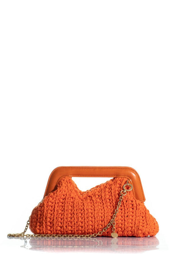 Kooreloo-The Mediterraneo Crochet Clutch Orange-Justbrazil