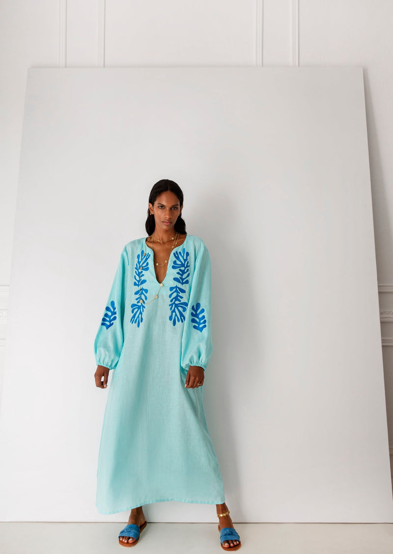 KOULASIDIS SS22-MATISSE BLUE DRESS-JUSTRAZIL