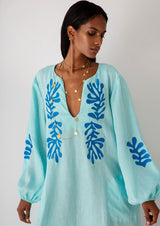 KOULASIDIS SS22-MATISSE BLUE DRESS-JUSTRAZIL