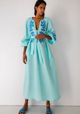 KOULASIDIS SS22-MATISSE BLUE DRESS-JUSTRAZIL