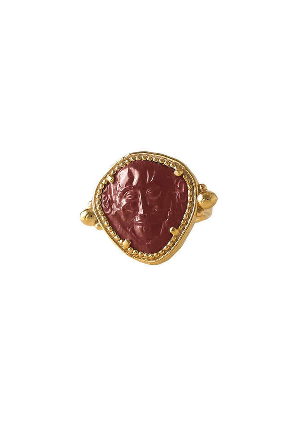Hermina-Mykines Head Agate Sculpted Ring-Justbrazil