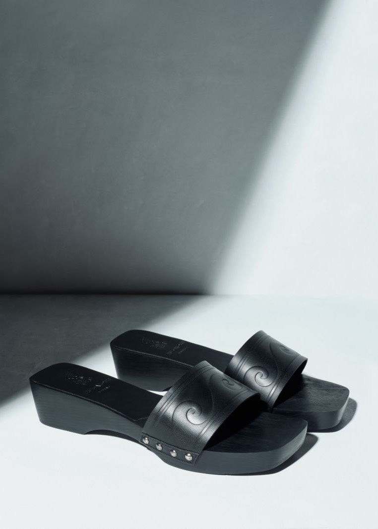 Vachetta Clog Wave Black