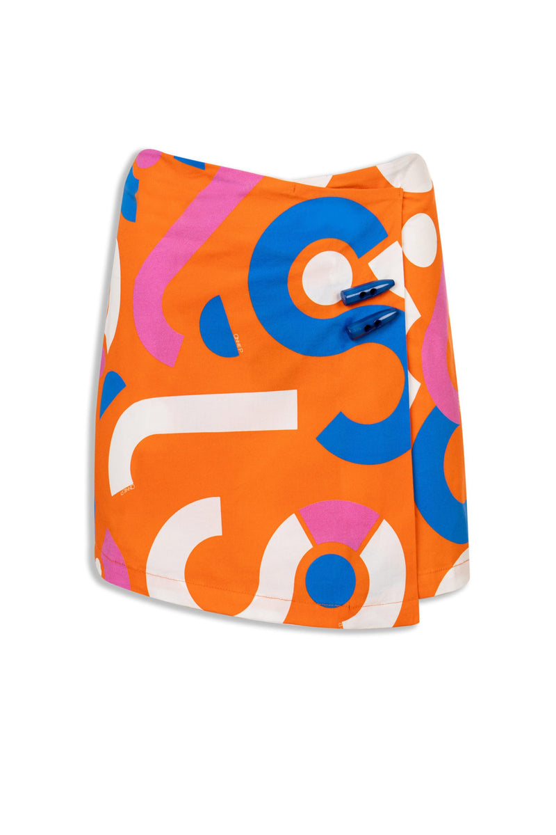 Annie P-Twiggy Candybag Orange Skirt-justbrazil