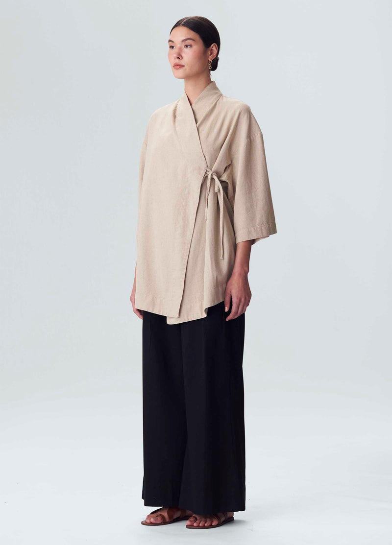 Osklen-Natural Linen Kimono-Justbrazil