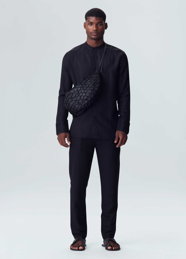 Osklen-Camisa Black Bata Underlayer-Justbrazil