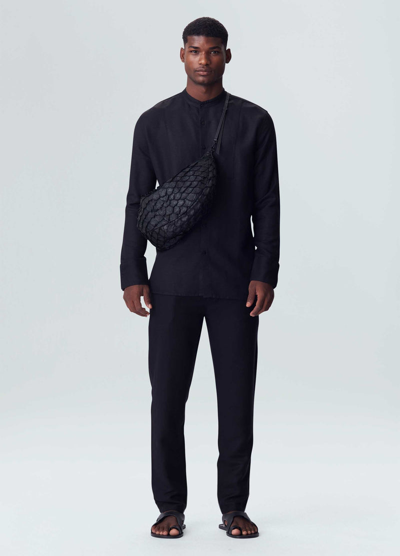 Osklen-Camisa Black Bata Underlayer-Justbrazil