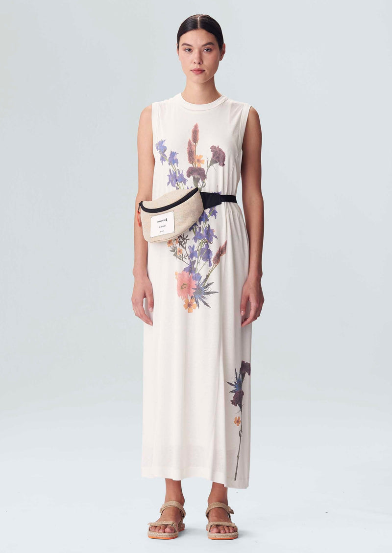Osklen-White Flower Fluid Dress-Justbrazil
