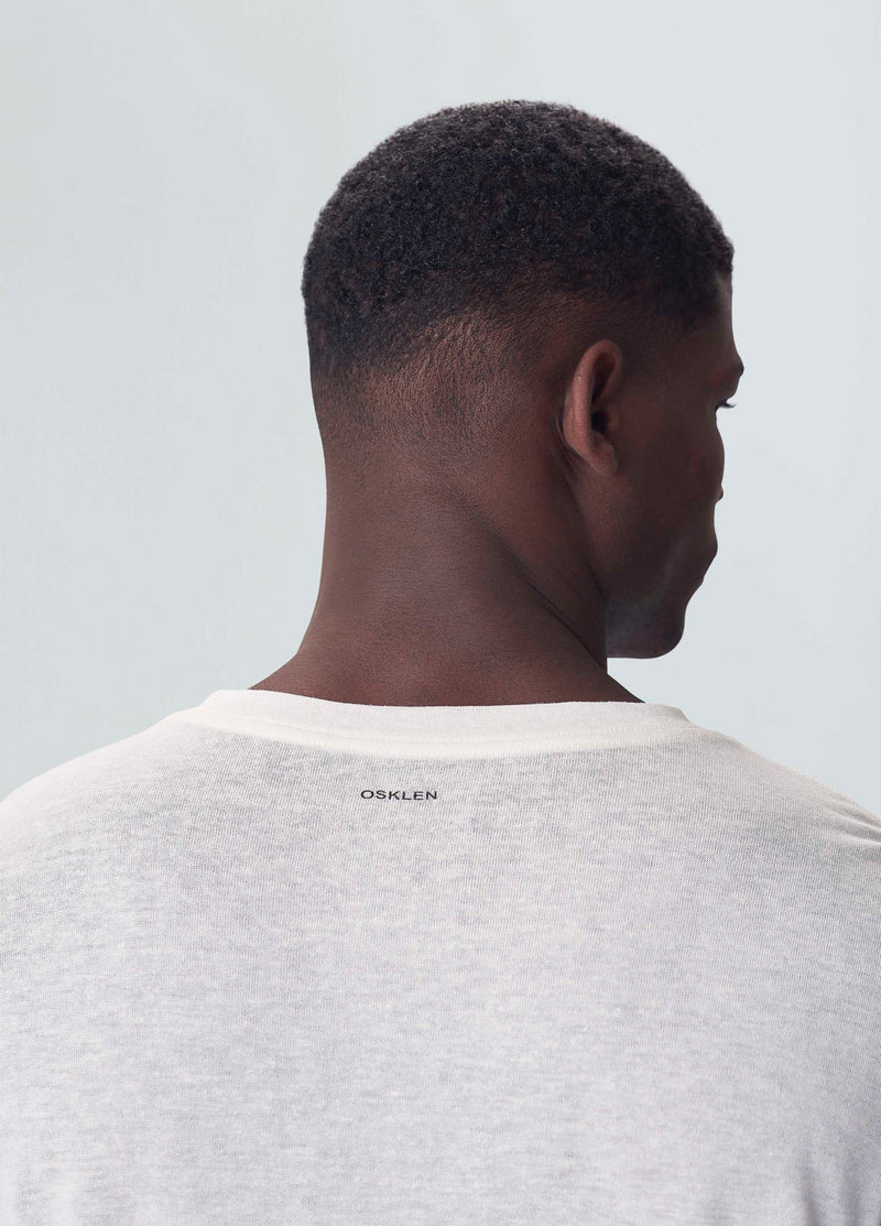 T-Shirt Light Linen Flor Tagete Off White