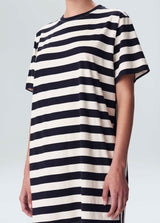 Marigold Striped Short Dress