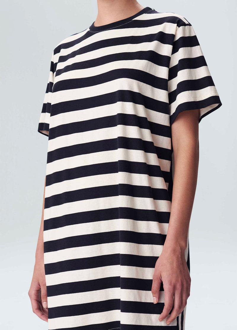 Marigold Striped Short Dress