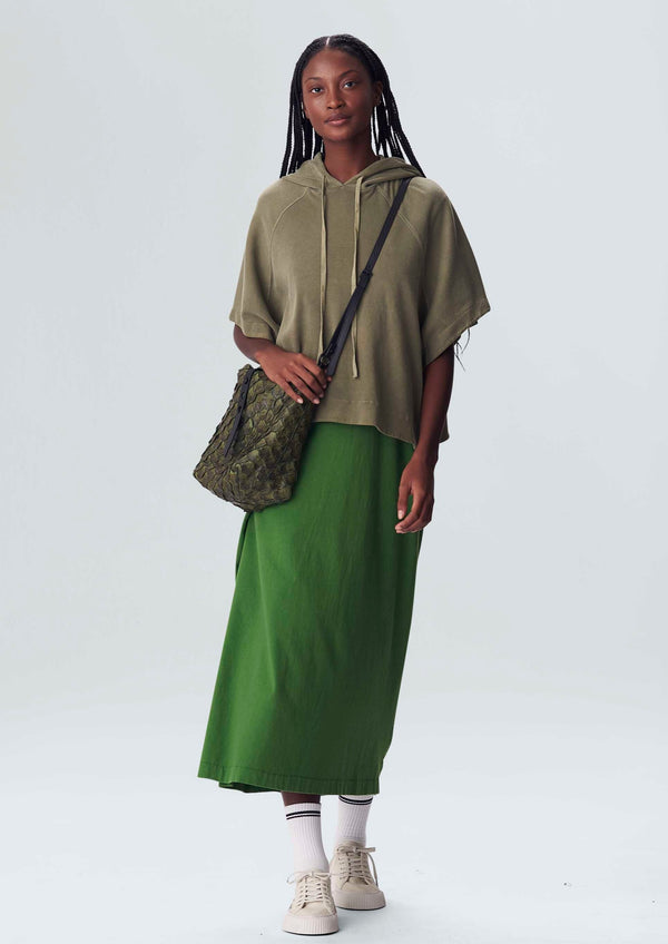 Osklen-Washed Long T-shirt Green Dress-Justbrazil