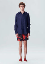 Osklen-Camisa Masc Classic Navy Blue-Justbrazil