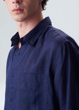 Osklen-Camisa Masc Classic Navy Blue-Justbrazil