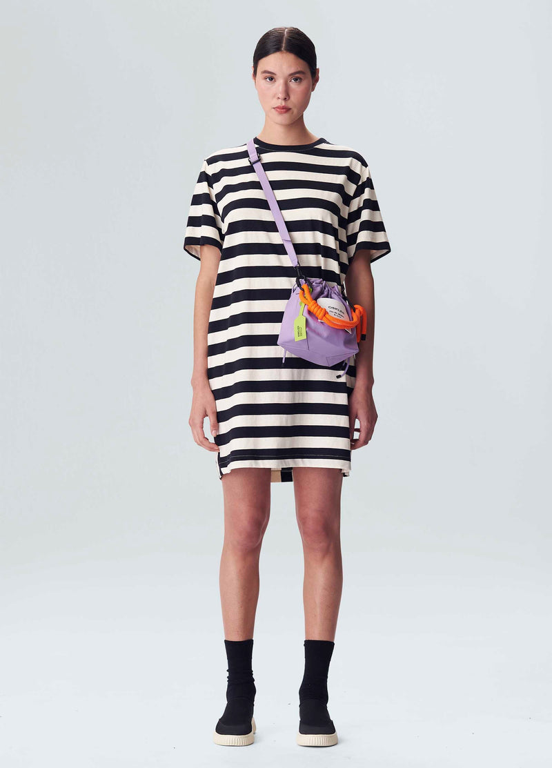 Marigold Striped Short Dress